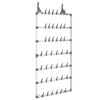 vidaXL Scarpiera Pensile Argento 66x13x139 cm
