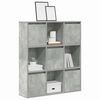 vidaXL Libreria Grigio Cemento 89x24x101,5 cm in Legno Multistrato