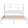 vidaXL Letto Libreria senza Materasso Bianco 150x200 cm Legno di Pino
