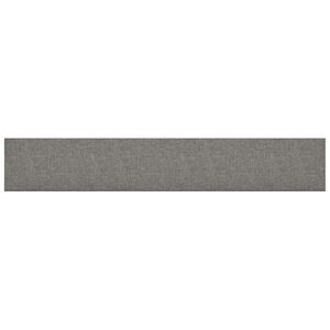 vidaXL Testiera da Parete 12 pz 90 x 15 cm Grigio chiaro Tessuto