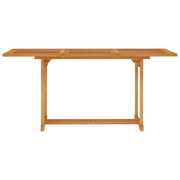 vidaXL Set da Pranzo da Giardino 7 pz in Legno Massello di Teak