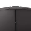vidaXL Fioriera Nero 120 x 120 x 35 cm Acciaio