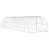 vidaXL Pollaio Argento 1000 x 300 x 200 cm Acciaio zincato
