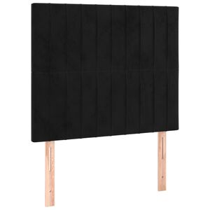 vidaXL Testiera Nera 80x5x118/128 cm Velluto