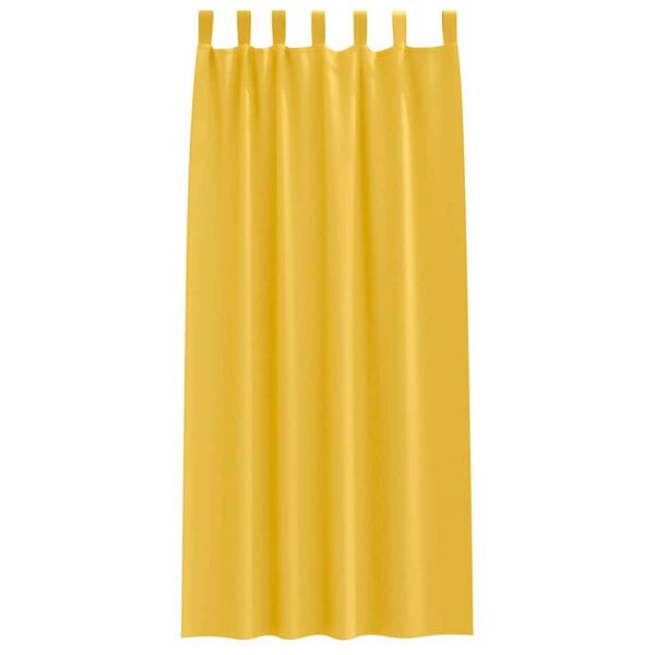vidaXL Tende Blackout con Anelli 2 pcs Giallo senape 245 x 140 cm
