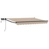 vidaXL Tenda retrattile manuale con LED Beige e Antracite 3,5 x 2 m