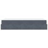 vidaXL Struttura letto con materasso 2 pcs Grigio Sfumato Velluto