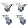 vidaXL Ruote Girevoli Gemellate 4 pz 50 mm