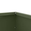 vidaXL Bordura per Prato Verde oliva 60 x 60 x 13 cm Acciaio