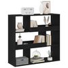 vidaXL Scaffale per Libri Rovere Nero 100 x 33 x 94,5 cm