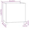 vidaXL Fioriera con Gambe Ruggine 50x50x50 cm Acciaio Corten