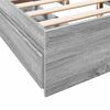 vidaXL Giroletto Cassetti Grigio Sonoma 160x200 cm Legno Multistrato