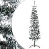 vidaXL Albero Natale Artificiale Sottile a Met&agrave; Neve Fioccata 120 cm