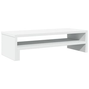 vidaXL Supporto per Monitor Bianco 54x22x15 cm in Truciolato