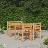 vidaXL Set da Pranzo per Giardino 4 pz in Legno Massello di Teak