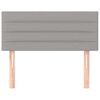 vidaXL Testiera Grigio Chiaro 90x5x78/88 cm in Tessuto