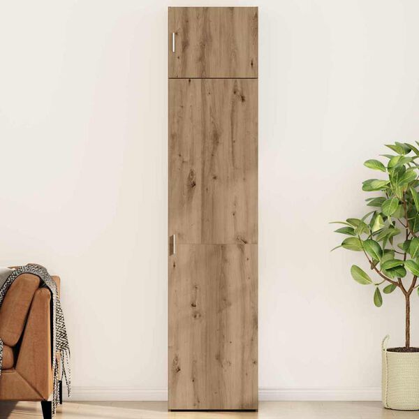 vidaXL Credenza 3 pcs Rovere artigianale