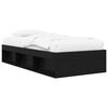 vidaXL Telaio del letto con storage Rovere Nero 80 x 200 cm