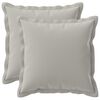 vidaXL Federa 2 pz HOUTEN Grigio 40 x 40 cm Poliestere