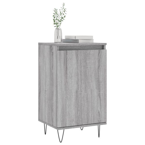 vidaXL Credenze 2 pz Grigio Sonoma 40x35x70 cm in Legno Multistrato