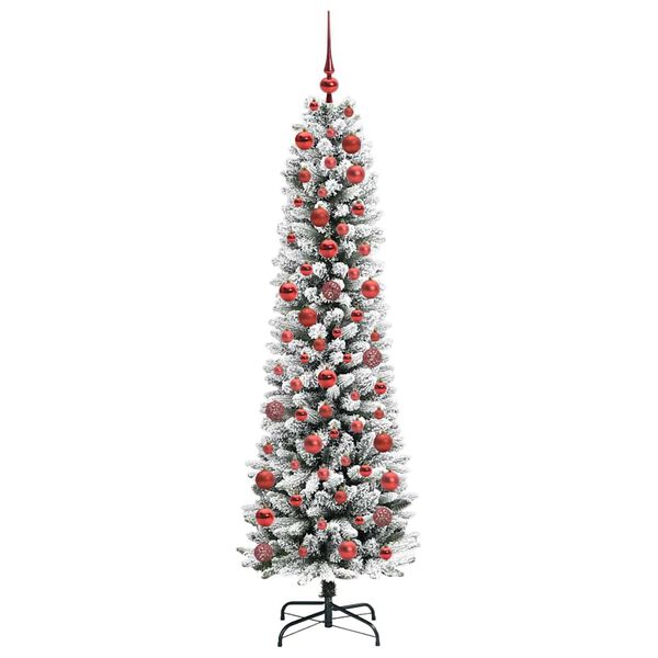 vidaXL Albero di Natale artificiale con 300 LED Bianco 180 cm