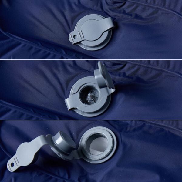 vidaXL Materasso Campeggio Autogonfiabile Cuscini 1 Persona Blu Marino