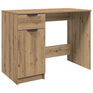 vidaXL Scrivania Rovere Artigianale 100x50x75 cm in Legno Multistrato