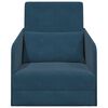 vidaXL Divano letto Blu 65 x 80 x 83 cm Velluto