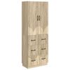 vidaXL Set di armadi 2 pz 66 x 34,5 x 87 cm Legno ingegnerizzato