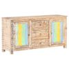 vidaXL Credenza 151x40x75 cm in Legno Grezzo di Acacia