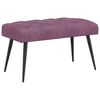 vidaXL Panchina con bottoni imbottiti Viola 80 x 40 x 46 cm Velluto