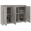 vidaXL Credenza Grigio Cemento 102x33x75 cm in Truciolato