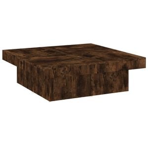 vidaXL Tavolino da Salotto Rovere Fumo 90x90x28 cm Legno Multistrato
