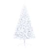 vidaXL Albero di Natale a Met&agrave; Preilluminato con Palline Bianco 240 cm
