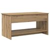 vidaXL Tavolino da salotto Rovere artigianale 80 x 50,5 x 41,5 cm