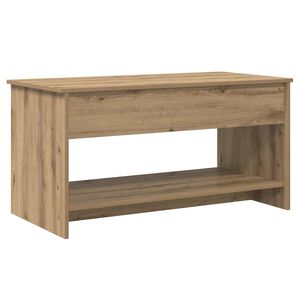 vidaXL Tavolino da salotto Rovere artigianale 80 x 50,5 x 41,5 cm