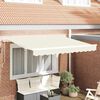 vidaXL Telo di ricambio per tenda da sole Crema 280 x 195 cm