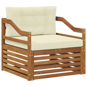 vidaXL Set di divani da esterno Legno di Acacia Massello Naturale