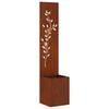 vidaXL Schermo per privacy in giardino Ruggine 32 x 32 x 150 cm