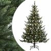vidaXL Albero di Natale Artificiale con Rami Pieghevoli 180 cm 300 LED
