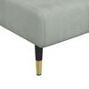 vidaXL Chaise Longue in Velluto Grigio Chiaro