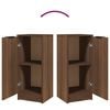 vidaXL Credenza Rovere Marrone 30x30x70 cm in Legno Multistrato