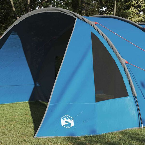 vidaXL Tenda a tunnel con tetto Blu e Grigio 778 x 356 x 210 cm