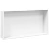 vidaXL Nicchia per Doccia Bianco Opaco 62x32x9cm in Acciaio Inox