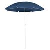 vidaXL Ombrellone da Giardino con Palo in Acciaio Blu 180 cm