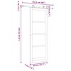 vidaXL Porta scorrevole ORKDAL Naturale 83 x 232 cm