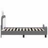 vidaXL Struttura letto bambini con testata Grigio chiaro 80 x 160 cm