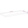 vidaXL Piano Tavolo 110x40x2,5 cm Rettangolare Legno Acacia Bordi Vivi