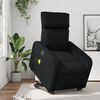 vidaXL Poltrona Alzapersona Reclinabile Massaggio Nero Similpelle