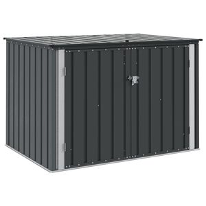 vidaXL Scatola di Stoccaggio per Giardino Nero 151,5 x 107 x 100 cm